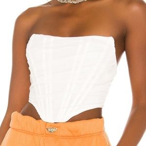 White Superdown Savannah Corset Top